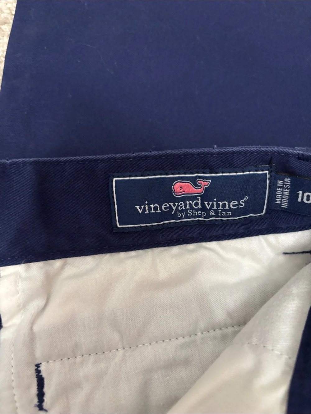Vineyard Vines Boys Navy Blue Chinos Uniform Pants 10
